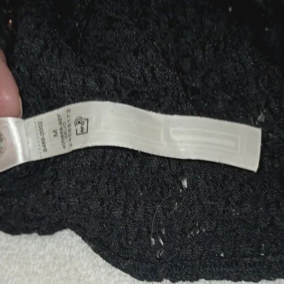 Pink Victoria's Secret Black Smocked Lace Bralette Size M - Picture 6 of 8